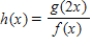 The graphs of   and   are shown below.If​   ,use the graphs to find   . ​   ​ A) ​   B) ​   C) ​   D) ​  