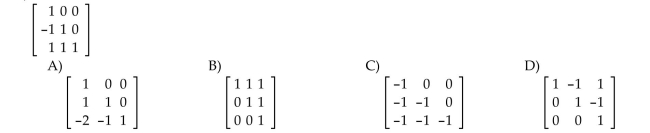 Find the inverse of the matrix, if it exists