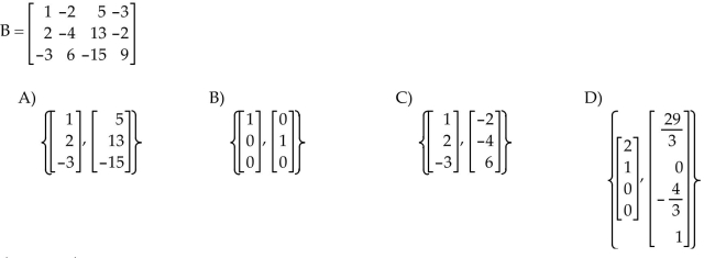 Find a basis for the column space of the matrix.