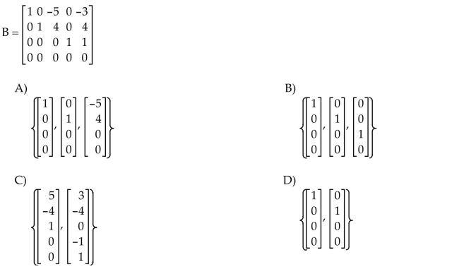 Find a basis for the column space of the matrix.