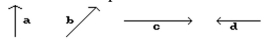 Draw a sketch to represent the vector. Refer to the vectors pictured here.   -3d A)    B)   