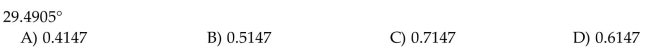 Convert the degree measure to radians, correct to four decimal places.
