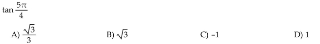 Find the exact circular function value.