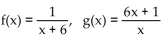 <strong>Use the definition of inverses to determine whether f and g are inverses.  </strong> A) No B) Yes <div style=padding-top: 35px> 