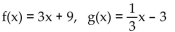 <strong>Use the definition of inverses to determine whether f and g are inverses.  </strong> A) Yes B) No <div style=padding-top: 35px> 