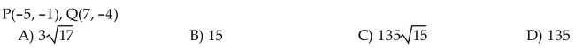 For the points P and Q, find the distance d(P, Q).  <div style=padding-top: 35px> 