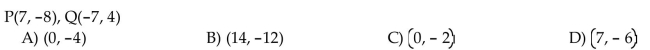 For the points P and Q, find the coordinates of the midpoint of the segment PQ.  <div style=padding-top: 35px> 