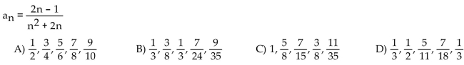 Write out the first five terms of the sequence.