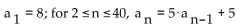<strong>Decide whether the given sequence is finite or infinite. </strong> A) Finite B) Infinite