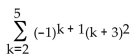 <strong>Evaluate the sum. Round to two decimal places, if necessary. </strong> A) 26 B) 174 C) -174 D) 30,558