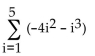 <strong>Use the summation properties to evaluate the series. The following rules may be needed: </strong> A) - 5340 B) - 445 C) - 1780 D) 5