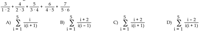 Write the series using summation notation.