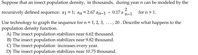 Graph the function corresponding to the sequence defined. Use the graph to decide whether the sequence converges or diverges.