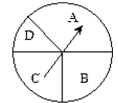 What are the odds in favor of spinning an A on this spinner?   A)  4 to 2 B)  2 to 6 C)  6 to 2 D)  3 to 5