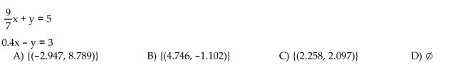 Use a graphing calculator to Express solutions with approximations to the nearest thousandth.