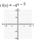 Graph the exponential function using transformations where appropriate. -   A)    B)    C)    D)    