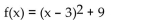 <strong>Identify the vertex of the parabola. </strong> A) (9, 3) B) (3, 9) C) (9, 0) D) (0, 3)
