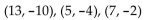<strong>Determine whether the three points are collinear. </strong> A) Yes B) No