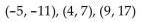 <strong>Determine whether the three points are collinear. </strong> A) Yes B) No