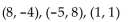 <strong>Determine whether the three points are collinear. </strong> A) Yes B) No