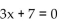 <strong>Determine whether or not the equation is linear. </strong> A) Not linear B) Linear