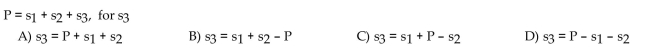 Solve the formula for the indicated variable.