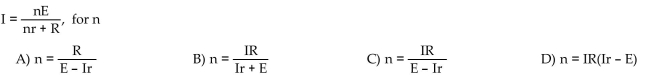 Solve the formula for the indicated variable.