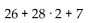 <strong>Evaluate the expression. </strong> A) 89 B) 63 C) 486 D) 115