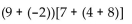 <strong>Evaluate the expression. </strong> A) 89 B) 26 C) 133 D) 22