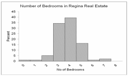 Based on the graph below, how can we best describe the shape of this distribution?   A)  Relatively symmetrical B)  Positively skewed C)  Negatively skewed D)  No variation E)  Bimodal