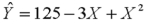A real estate agent developed a model to relate a house's selling price (Y)to the area of floor space (X)and the area of floor space squared   .The multiple regression equation for this model is:   where:   = selling price (times $1000) X = square feet of floor space (times 100) What is the selling price of a house with 1000 square feet? ______