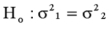 For the hypothesis test,   ,with n<sub>1</sub> = 4 and n<sub>2</sub> = 4,the F-test statistic is 50.01.At the 0.01 level of significance,we would reject the null hypothesis.