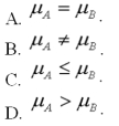 <strong>A national manufacturer of ball bearings is experimenting with two different processes for producing precision ball bearings.It is important that the diameters be as close as possible to an industry standard.The output from each process is sampled and the average error from the industry standard is calculated.The results are presented below.   The researcher is interested in determining whether there is evidence that the two processes yield different average errors.Assume that the population standard deviations are equal. What is the null hypothesis?  </strong> A)Option A B)Option B C)Option C D)Option D <div style=padding-top: 35px> 