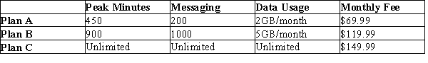 Table 22-6 A wireless telephone service provider offers three service plans to its consumers. Refer to Table 22-6. By offering consumers these choices and allowing them to select the plan that best meets their needs, the wireless service provider is engaging in