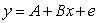 The regression model   is: A) a probabilistic model B) a nonlinear model C) an exact relationship D) a deterministic model