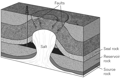 Why is a trap necessary to create a conventional reserve?         A)  Without a trap,temperatures within the Earth would be too high for hydrocarbon formation. B)  A trap is the porous and permeable reservoir in which conventional hydrocarbon reserves reside. C)  A trap is the source rock for the accumulation and creation of hydrocarbon resources. D)  Without a trap,hydrocarbons would rise buoyantly and seep onto the Earth's surface.