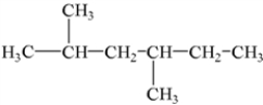 What is the IUPAC name of the following compound?   A)  2,4-dimethylhexane B)  2-ethyl-4-methylpentane C)  2,4-methylhexane D)  3,5-dimethylhexane E)  2,4-octane