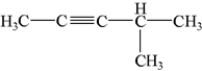 What is the IUPAC name of the following compound?   A)  4-methyl-2-pentyne B)  4-methyl-2,3-pentyne C)  4-methyl-2,3-dipentyne D)  2-methyl-3-pentyne E)  2-methyl-3,4-pentyne