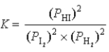 <strong>What is the correct equilibrium constant expression for the following reaction? H<sub>2</sub>(g)+ I<sub>2</sub>(s) 2HI(g)</strong> A) B) C) D) E)