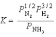 <strong>Write a balanced chemical equation which corresponds to the following equilibrium constant expression. </strong> A) 1/2N<sub>2</sub>(g)+ 3/2H<sub>2</sub>(g) NH<sub>3</sub>(g) B) N<sub>2</sub>(g)+ 3 H<sub>2</sub>(g) 2NH<sub>3</sub>(g) C) 2NH<sub>3</sub>(g) N<sub>2</sub>(g)+ 3H<sub>2</sub>(g) D) NH<sub>3</sub>(g) 1/2N<sub>2</sub>(g)+ 3/2H<sub>2</sub>(g) E) 2N<sub>2</sub>(g)+ 6H<sub>2</sub>(g) 4NH<sub>3</sub>(g)
