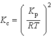 <strong>What is the relationship between K<sub>p</sub> and K<sub>c</sub> for the reaction below? N<sub>2</sub>(g)+ 3 H<sub>2</sub>(g) 2 NH<sub>3</sub>(g)</strong> A) B) C) D) E)
