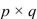 Write the word or phrase that best completes each statement or answers the question. Provide the missing information. If the of a matrix is , then p represents the number of and q represents the number of .