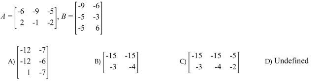 Find A + B.
