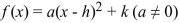 Given he vertex of the parabola is the point .