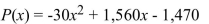 <strong>Solve the problem. The daily profit in dollars made by an automobile manufacturer is where x is the number of cars produced per shift. Find the maximum possible daily profit.</strong> A) $17,305 B) $20,315 C) $18,810 D) $15,989