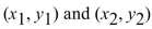 The distance between two distinct points ( ) is given by the formula .