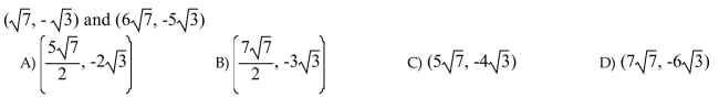 Find the midpoint of the line segment whose endpoints are the given points.