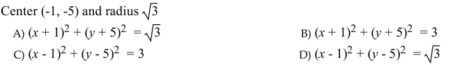 Use the given information about a circle to find its equation.