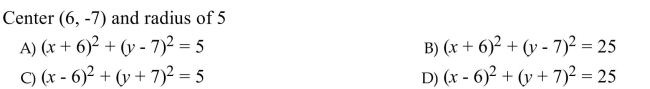 Use the given information about a circle to find its equation.