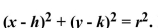 Write the given equation in the form . Identify the center and radius.